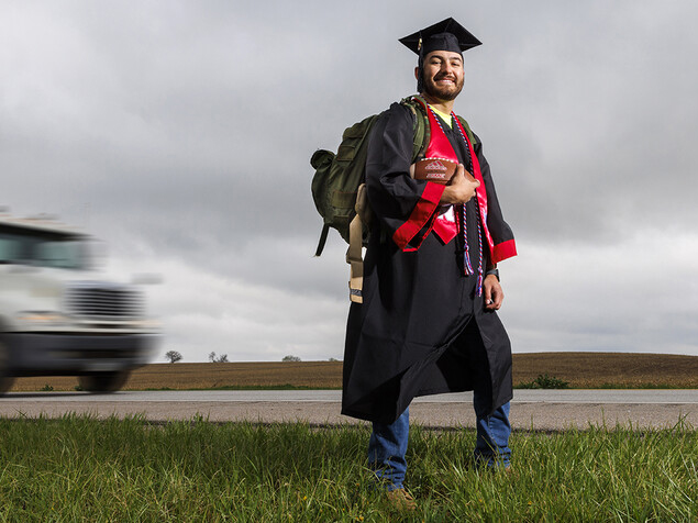 Venegas finishes degree, marches into career