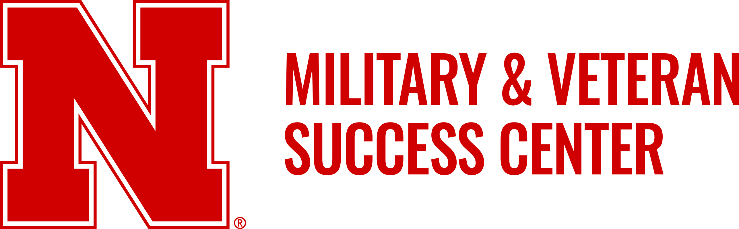 Red "N" logo with text "Military &amp; Veteran Success Center" in red beside it.