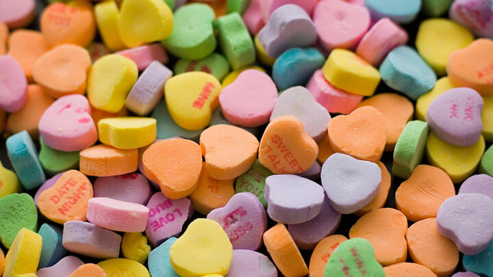 candy conversation hearts.